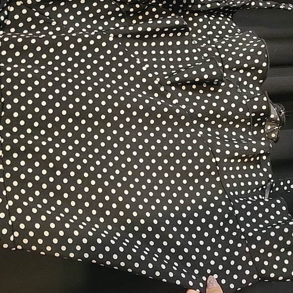 NWT Windsor Large Romper Short Polka Dot Long Sleeve Back Zip Ruffle - Picture 3 of 16
